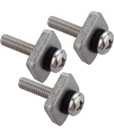 VTurboWay 316 Stainless Steel Fin Screw and Plate 3 Pack - M4 Screw for Surf Longboard and SUP, Fiberglass Single Fin - Buy Online on GoSupps.com