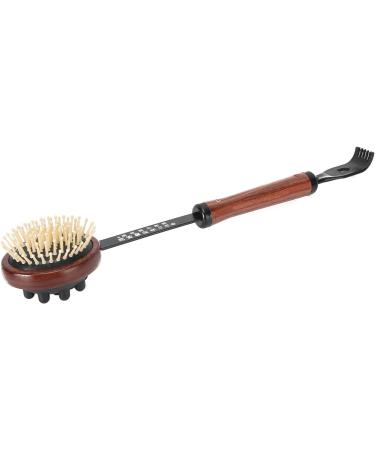 Verdant Touch 3-in-1 Manual Massage Device Scalp Hammer & Back Scraper 37cm Black & Silver - Buy Online on GoSupps.com