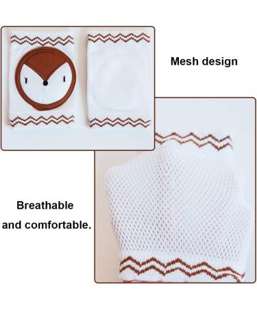 Cartoon Fox Baby Knee Pads - Anti-Slip Protectors for Crawling Toddler Knees - Buy Online on GoSupps.com