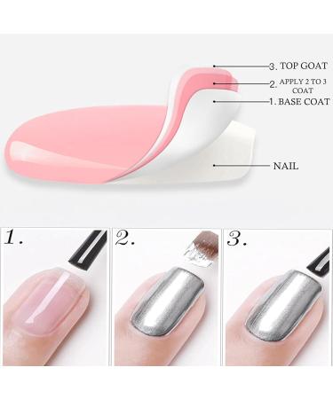 Metal Nail Polish Rose Gold Nail Varnish Quick Drying Rose Gold Metallic Effect Nail Art Polish Mirror Nail Varnish Long Lasting Non-Peelable Magic Mirror Gel Nail Polish No UV Needed - Buy Online on GoSupps.com