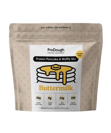 ProDough Shop Buttermilk Pancake and Waffle Mix - Gluten Free, Low Carb, High Protein Pancake Mix - Healthy Pancakes and Waffles for Breakfast or Snack - Buy Online on GoSupps.com