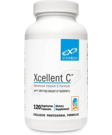 XYMOGEN Xcellent C - High Dose Vitamin C Supplement with BioPerine for Enhanced Absorption - Buffered Vitamin C to Minimize GI Upset - Immune Support + Antioxidants Supplement (120 Vitamin C Pills)