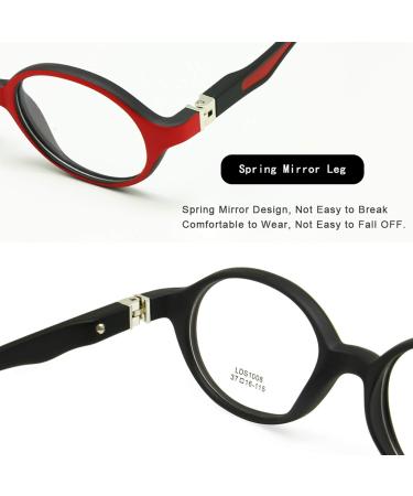 Buy Enzodate Baby Toddler Glasses - TR90 37mm Safe & Flexible Optical Frame for Kids 0-1 Years - Clear Lenses & Spring Hinges - Buy Online on GoSupps.com
