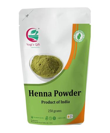 Yogi s Gift Henna powder for hair| Lawsonia Inermis | 250 grams | 100% Pure and Natural Colour | Triple sifted | Rajasthan henna