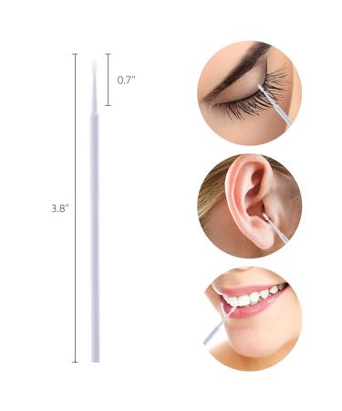 500 Pcs Disposable Micro Applicator Brushes for Eyelash Extensions - Tbestmax White Mascara Wands - Buy Online on GoSupps.com