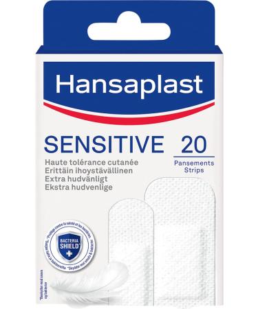 Hansaplast Pack of 20 Sensitive Plasters (2 Sizes)