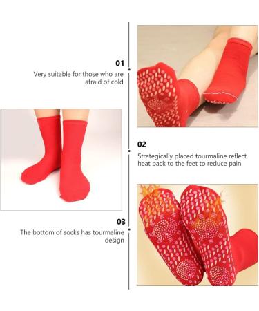 6pcs Ciieeo Mens Winter Self-Heating Magnetic Socks - Assorted Colors - Buy Online on GoSupps.com