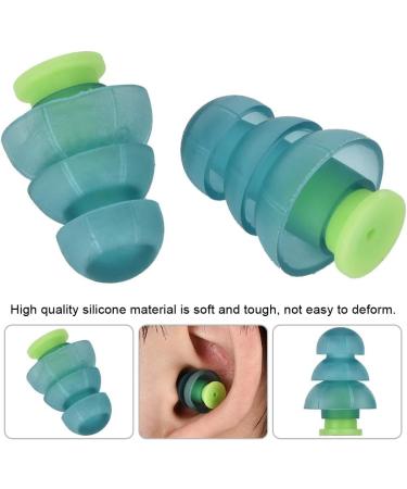 Dual Color Noise Canceling Earplugs - Silicone Earplugs for Sleep Study and Travel | Best for Airplane Noise Reduction - Buy Online on GoSupps.com
