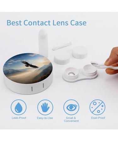 Portable Contact Lens Case - Eagle Mountains Travel Storage Box for Easy Lens Organization - Buy Online on GoSupps.com