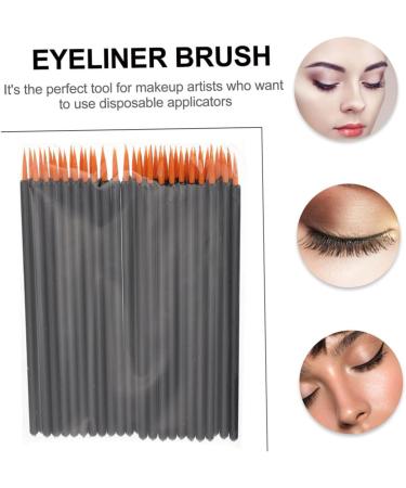 DRESSOOS 100pcs Disposable Eyeliner Brush Facial Tools Eye Makeup Lip Black Artificial Fiber - Buy Online on GoSupps.com