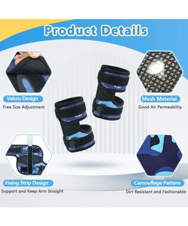 Thumb Sucking & Nail Biting Prevention Guard for Kids - Elbow Immobilizer Brace (2PCS) Blue - Buy Online on GoSupps.com