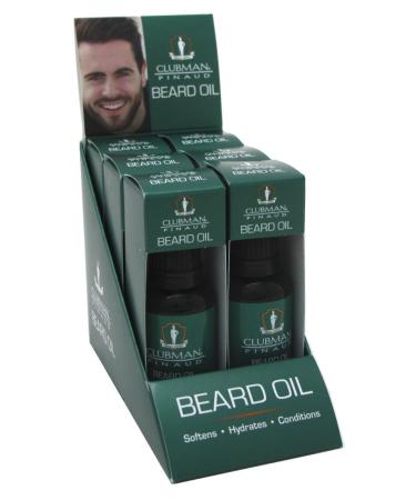 Clubman Beard Oil 1 Ounce (6 Pieces) Display (29ml)