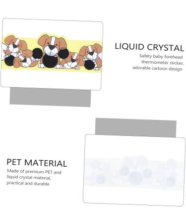 TOYANDONA 100 Pcs Liquid Crystal Forehead Stickers | Fever Indicator for Toddlers & Children | Sensing Temperature | Yellow/Brown (7.5x2.5cm x 5pcs) - Buy Online on GoSupps.com