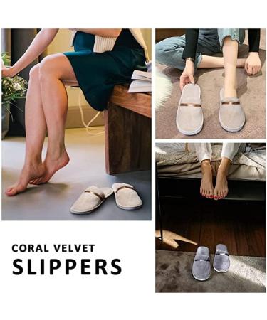 6 Pairs Disposable Spa Slippers for Guests - Washable & Reusable - Ideal for Weddings, Travel, Parties - Bulk Hotel Slippers - Buy Online on GoSupps.com