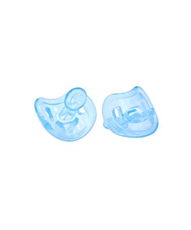 BeeBee 2 Soft Silicone Infant Pacifiers  BPA-Free  Lightweight & Orthodontic  Newborn Soothie Pacifier  Natural Suckling  indicated 0-6 Months (Blue) 0-6 Month Light Blue