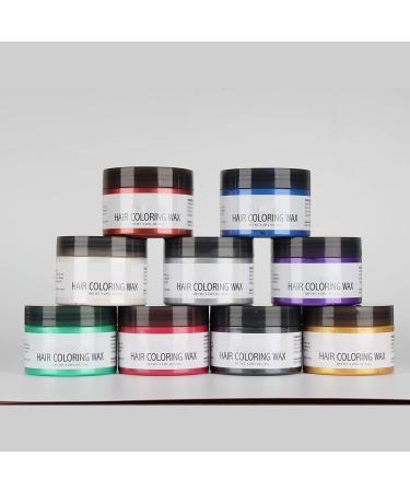 Hair Color Wax Temporary - Unisex Hair Dye Pomades & Styling Clay | 9 Colors for Parties Halloween & Christmas Cosplay - Washable Hair Coloring - Buy Online on GoSupps.com