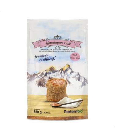Nortembio Sel Rose de l'Himalaya 850 g Gros Origine Pakistan Sel Gourmet 100% Naturel. Riche en Min raux. Cuisine Saine. Sans Raffiner. Sans Conservateurs. Extrait la Main