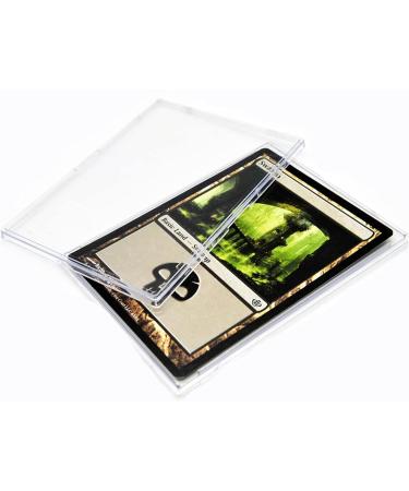 Qesonoo Top Loader Card Sleeves 10 Pack - Clear Acrylic Protectors for Trading Cards with 2 Display Stands - Baseball Sports Card Holder Case - White - Buy Online on GoSupps.com