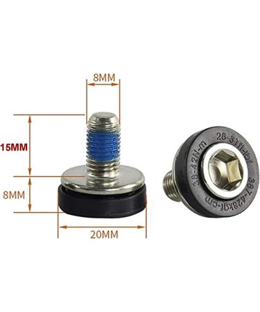 YouU 10 Pcs 8mm Hex Crank Arm Fixing Bolts for Square Hole Crankset Bottom Bracket - Buy Online on GoSupps.com