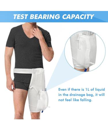 Catheter Leg Bag Holder - Foley Catheter Stabilization Device & Nephrostomy Bag Strap (XL) - White | Secure Urine Drainage Solutions - Buy Online on GoSupps.com