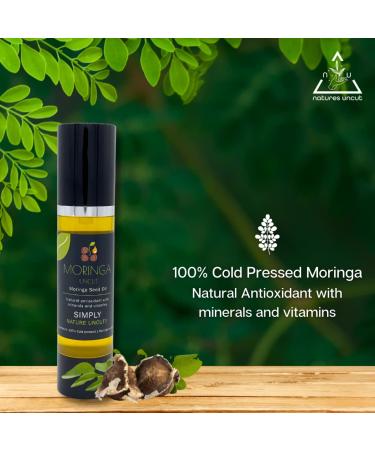 Nature's Uncut Organic Moringa Oil - 100% Pure Natural Skin & Hair Care Moisturizer Acne & Eczema Treatment 30ml - Buy Online on GoSupps.com
