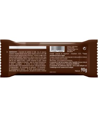 La Barre Gainer EAFIT|Apport de calories|Prise de masse Musculation et autres sport|386calories par barre+25g de prot ines|Sans huile de palme riche en vitamine|Chocolat&Vanilla Cream|16 barres de 90g Chocolate & Vanilla Cream - Buy Online on GoSupps.com