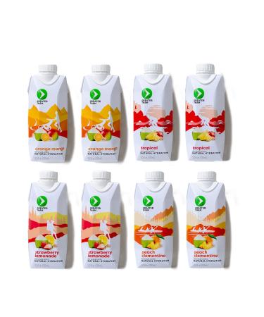 Greater Than - All Natural Lactation Support - Fruit Infused Coconut Water - No Added Sugar. Ditch the Cookies, Teas, and Sugar Filled Drinks! Hydration for Breastfeeding! Variety Pack of 8 - 11.2oz Variety Pack 11.2 Fl Oz (Pack of 8)