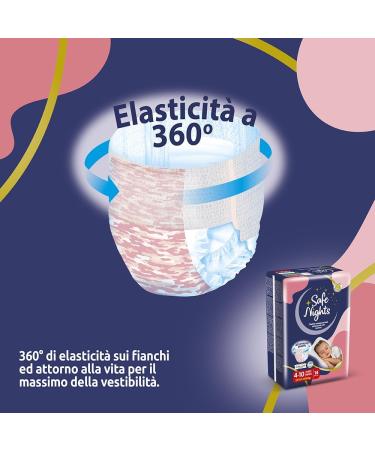 Buy Babylino Safe Nights Girl - Absorbent Night Pants (4-10 yrs 20-35 kg) - 14 Units - International Shipping Available - Buy Online on GoSupps.com