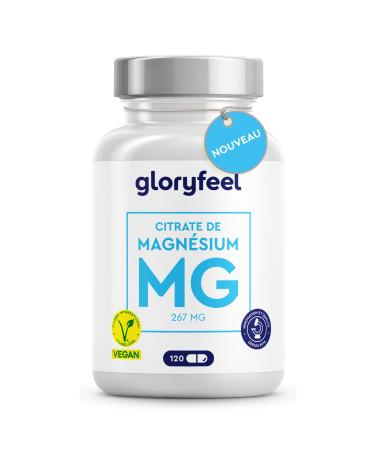 Magnesium Citrate Capsules - Elemental and High Dose - 120 Capsules of Highly Bioavailable Tri-Magnesium Dicitrate - Vegan, Lab Tested & No Additives
