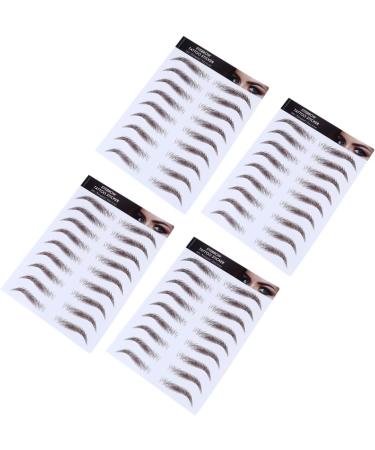 FOMIYES 16 Pcs Eyebrow Stickers Make up Kit Brow Shaper Stencil 6d Hair-like Eyebrows Stickers Makeup Tools - Buy Online on GoSupps.com
