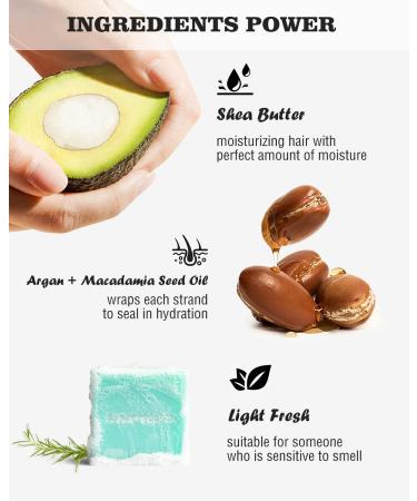 6Pcs Natural Ingredient Shampoo Bars with Conditioner | Sulfate Free, Plastic Free | Travel Friendly - Buy Online on GoSupps.com