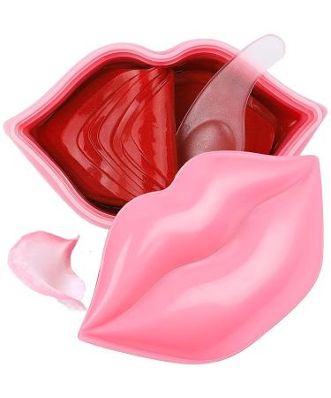 20PCS Collagen Lip Masks Lip Care Lip Pads Great for Moisturizing Nourishing & Firms Lip Lip Sleeping Mask for Plumping Your Lips. (YUEHAO Lip Mask Red) (YUEHAO lip mask pink 125)