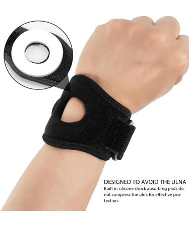 TFCC Wristwear - Adjustable Shock-Damping Compression Support Belt for Ulnar Wrist Pain | Silicone Breathable Design | Available in L XL - Buy Online on GoSupps.com