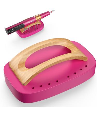 YBLNTEK Cordless Nail Drill Holder Stand Wooden Nail Drill Bits Holder Cuticle Remover Drill Bits Holder Electric Nail File Bits Stand Organizer for Manicure Pedicure Tools Nail Salon Home - Buy Online on GoSupps.com