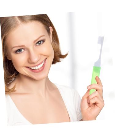 Minkissy Portable Folding Toothbrush - Travel-Safe Oral Hygiene Tool for Braces | Creative Manual Nylon Tooth Cleaning Brush - Buy Online on GoSupps.com