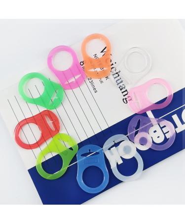 Xpoos 10-Pack BPA-Free Silicone Rings for Pacifiers | Baby Pacifier Holder & Adapter | Safe & Durable Silicone Ring for Pacifier Chains - Buy Online on GoSupps.com