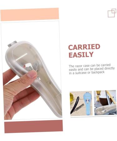 Angoily 4-Piece Razor Storage Case | Travel Holder for Electric & Manual Razors | Organizer for Men - Buy Online on GoSupps.com