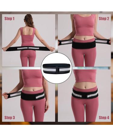 Buy Sacroiliac Joint Support Belt for Lower Back Pain Relief | Sciatica Brace for Men & Women | S/M (Hip Size 32-47 inch - Buy Online on GoSupps.com