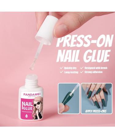 FANDAMEI Matte Press On Nails - 240PCS Long Coffin Ballerina Fake Nails with Glue | 12 Colors for DIY Nail Art - Perfect for Women & Girls - Buy Online on GoSupps.com