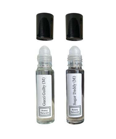 Man Perfume Sampler Set - Roll Cologne Men Replicant Perfume Alt Fragrance Travel Size Cologne Roll-on Scented Body Oil 2 pc Set (Top Duo)