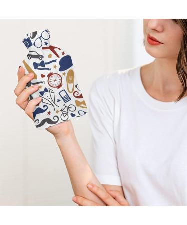 Men's Plush Hot Water Bottle with Cover - Hand Warmer for Adults & Children - 26.5x15.3cm - Buy Online on GoSupps.com