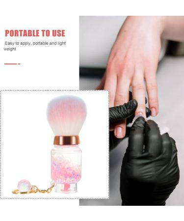 FOMIYES Retractable Makeup Brush Travel Face Blush Brush Portable Powder Foundation Sunscreen Brush with Ball for Blush Bronzer Buffing Highlighter Powder Cosmetics Pink - Buy Online on GoSupps.com
