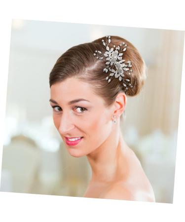 Angoily Rhinestone Hair Comb Bridal Comb Crystal Hair Crystal Barrette Wedding Rhinestone Hair Clip Flower Hair Clips for Women Wedding Hair Comb - Buy Online on GoSupps.com