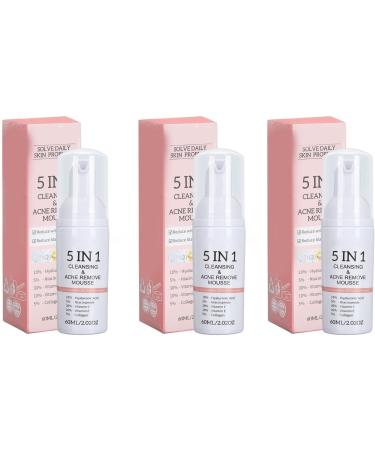 Facial Cleansing Mousse 5-in-1 Firming Foaming Facial Cleanser Moisturizing for Daily Use - Buy Online on GoSupps.com