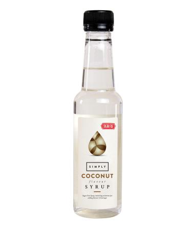 Simply Sugar Free Coconut Syrup Low Calorie Vegan & Nut Free Flavoured Syrup for Coffee Cocktails & Baking (250ml)