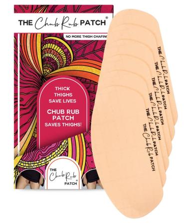 The Chub Rub Patch Anti Chafing Friction Tape Patches for Thighs - 3 Pair, (Ivory). Anti Chafe Body Tape. Thigh Rubbing Prevention for Women for Inner Thighs. Chafe Protection Skin Tape 1 Pair (Pack of 3) Ivory