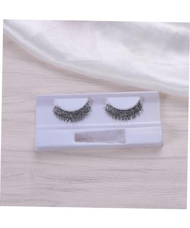 FRCOLOR Silver Eyelashes Cosplay Eyelashes Cross False Eyelash women fake eyelash shiny eyelashes long thick eyelashes cross Cross Fake Lashes Cosplay Lashes - Buy Online on GoSupps.com