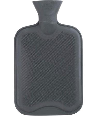 Premium 1 Litre Children's Hot Water Bottle with Soft Fake Fur Cover - Penguin Rose Design | Natural Rubber Heat Pad | T V Rheinland Tested - Buy Online on GoSupps.com