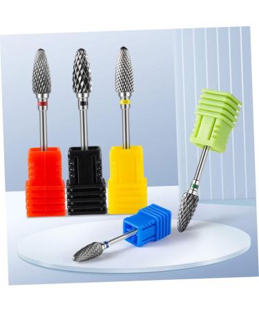 Ipetboom Nail Polisher Metal Drill Bit Electric Nail File Wig Caps for Women Nail Drill Tips Replacement Nail Bits Multi-functional Nail Bits Drill Nail Women's Tungsten Steel Alloy Manual 7x1.3cm As Shown 3 - Buy Online on GoSupps.com