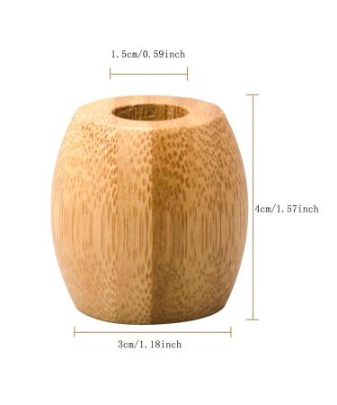 Eco-Friendly Bamboo Manual Razor Holder | Freestanding Safety Razor Stand for Two Edges - Buy Online on GoSupps.com